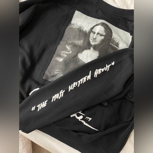 OFF-WHITE Black Monalisa Sweatshirt size S - Picture 4 of 6